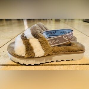 Ugg Koolaburra Women's FUZZ'N II Slip On Slippers Fluff Yeah Faux Fur